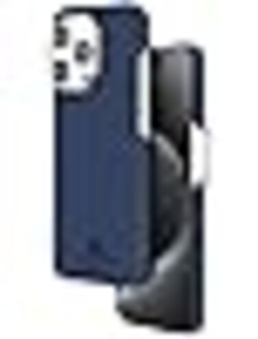 MONOCARBON Real Aramid Fiber [ULTRA SLIM] for iPhone 15 Pro MAX case cover [MagSafe Compatible] Lightweight Anti-Scratch - Matte Blue Black