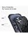 MONOCARBON Real Forged Carbon Fiber case for iPhone 16 cover [MagSafe Compatible] Military Grade - Matte Black