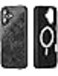 MONOCARBON Real Forged Carbon Fiber case for iPhone 16 cover [MagSafe Compatible] Military Grade - Matte Black