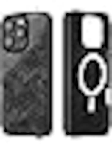 MONOCARBON Real Forged Carbon Fiber case for iPhone 16 PRO cover [MagSafe Compatible] Military Grade - Matte Black