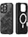 MONOCARBON Real Forged Carbon Fiber case for iPhone 16 PRO cover [MagSafe Compatible] Military Grade - Matte Black