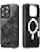 MONOCARBON Real Forged Carbon Fiber case for iPhone 16 Pro MAX cover [MagSafe Compatible] Military Grade - Matte Black