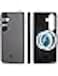 MONOCARBON Real Carbon Fiber case for Samsung Galaxy S25 cover [MagSafe Compatible] Military Grade - Matte Black