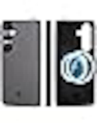 MONOCARBON Real Carbon Fiber case for Samsung Galaxy S25 PLUS cover [MagSafe Compatible] Military Grade - Matte Black