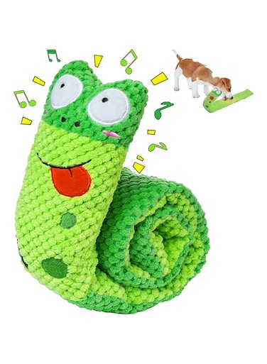 PYHLHY Dog Squeaky Toy, Interactive Dog Toy, Treat Puzzle Dog Toy, Durable Anti-Anxiety Soft Puppy Plush Dog Chew Toys for Puppy Small Medium Large Dogs Reduce Boredom Cleaning Teeth