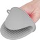 Tramontina Silicone Oven Mitts Pot Holders for Kitchen Heat Resistant Small Kitchen Mittens Rubber Air Fryer Mitts Mini Pot Pinch Grip for Cooking and Baking 1 Pcs (Grey)