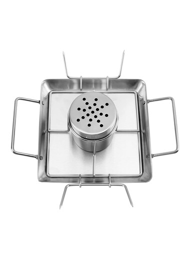 Can Chicken Roaster Stand, Stainless Steel Vertical Rack Barbecue Accessory, Chicken Roaster Holder with Drip Pan for Oven, Grill, BBQ and Smoker, 1 Pcs