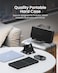 ProtoArc Foldable Keyboard and Mouse, XKM01 Folding Bluetooth Keyboard Mouse Combo for Business and Travel, 2.4G+Dual Bluetooth Full-Size Portable Keyboard for Laptop iPad Tablets - Black