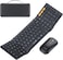 ProtoArc Foldable Keyboard and Mouse, XKM01 Folding Bluetooth Keyboard Mouse Combo for Business and Travel, 2.4G+Dual Bluetooth Full-Size Portable Keyboard for Laptop iPad Tablets - Black