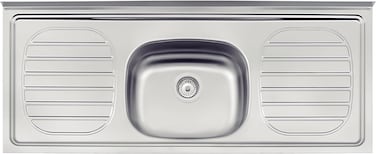 Tramontina Since 1911, Made In Brazil Filo 120X50Cm 40 Fx Stainless Steel Lay-On Sink