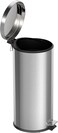 Tramontina Since 1911, Made In Brazil Brasil Plus 30 Liter Stainless Steel Pedal Trash Bin With A Scotch Brite Finish Soft Close And Removable Internal Bucket