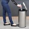 Tramontina Since 1911, Made In Brazil Brasil Plus 30 Liter Stainless Steel Pedal Trash Bin With A Scotch Brite Finish Soft Close And Removable Internal Bucket
