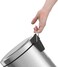 Tramontina Since 1911, Made In Brazil Brasil Plus 30 Liter Stainless Steel Pedal Trash Bin With A Scotch Brite Finish Soft Close And Removable Internal Bucket