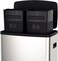 Tramontina Since 1911, Made In Brazil Octos 15+15Liter Stainless Steel Pedal Trash Bin With A Scotch Brite Finish And Removable Internal Bucket