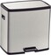 Tramontina Since 1911, Made In Brazil Octos 15+15Liter Stainless Steel Pedal Trash Bin With A Scotch Brite Finish And Removable Internal Bucket