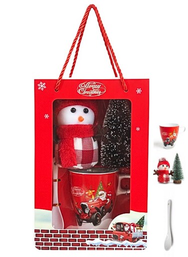 Xmas Mug 250 ml &acirc;&euro;&ldquo; with Spoon &amp; Toy Gift Box