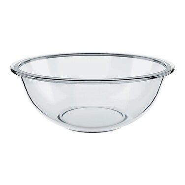 MARINEX Glass Bowl Plus 500ml &ndash; Durable Heat-Resistant Borosilicate Mixing &amp; Serving Bowl   Transparent Multi-Purpose   Microwave, Freezer &amp; Dishwasher Safe