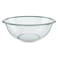 MARINEX Glass Bowl Plus 3 L - Large Durable Heat-Resistant Mixing &amp; Serving Bowl Transparent Multi-Purpose Bowl