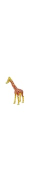 Giraffe trinket Jewelry box Figurine Crystal Enameled Home Decor Table Decor Sourvenir Festival Gift Hand Painted Enameled Classic Ornaments Metal Craft (Red)