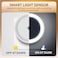 Baytion Night Light 6500K Daylight LED, 0.5W Smart Light White Plug in Night Lights with Sensor 50000H+ Lifespan Fireproof Material Compact Night Lamp for Bedroom Toilet Staircase Kitchen Round 2 PCS
