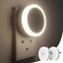 Baytion Night Light 6500K Daylight LED, 0.5W Smart Light White Plug in Night Lights with Sensor 50000H+ Lifespan Fireproof Material Compact Night Lamp for Bedroom Toilet Staircase Kitchen Round 2 PCS
