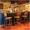 Tramontina London High Stool In Almond-Colored Brazilian Tauari Wood