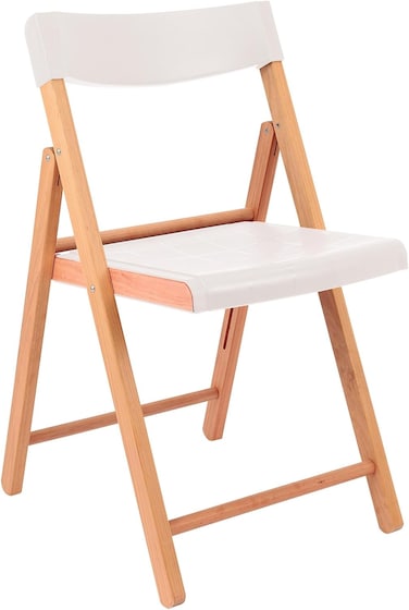 Tramontina Since 1911, Made In Brazil Potenza Chair In Brazilian Itauba Wood And White Polypropylene