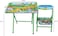 Kids Folding Study Table &amp; Chair Set &ndash; Green   Compact &amp; Portable   Table: 60x40x54cm, Chair: 28x28x50cm