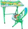 Kids Folding Study Table &amp; Chair Set &ndash; Green   Compact &amp; Portable   Table: 60x40x54cm, Chair: 28x28x50cm