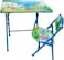 Kids Folding Study Table &amp; Chair Set &ndash; Blue   Compact &amp; Portable   Table: 60x40x54cm, Chair: 28x28x50cm