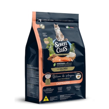 Seven Cats Sterilized Cat Food 3kg &ndash; Salmon Coat Beauty Formula