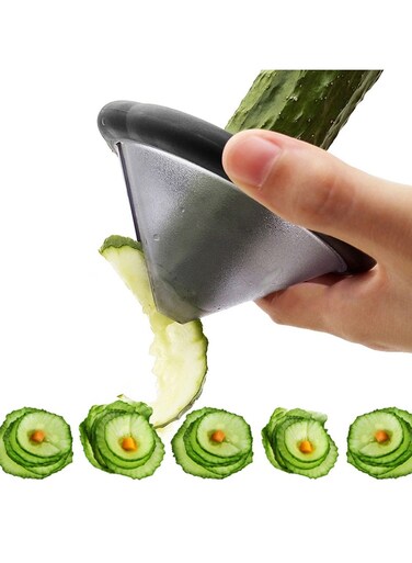 Carrot Curler Peeler Plastic Household Vegetable Fruit Spiralizer Slicers Kitchen Gadget Accessories Cooking Tool Grey