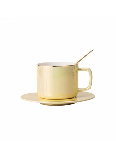 Elegant Luxurious Home Coffee Cup Afternoon Tea Ceramic Cups And Saucer Porcelain Set