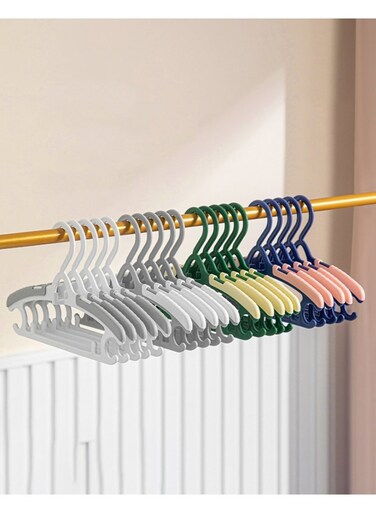20Pcs Kids Hangers,Baby Nursery Closet Hangers,Ultra-Thin Non-Slip Laundry Infant Pant Hangers for Newborn Clothes,Adjustable Children Coat Hanger for Girl Boy Toddler Kids Child