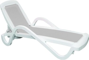 Tramontina Since 1911, Made In Brazil Canc&uacute;n White Polypropylene Sunlounger