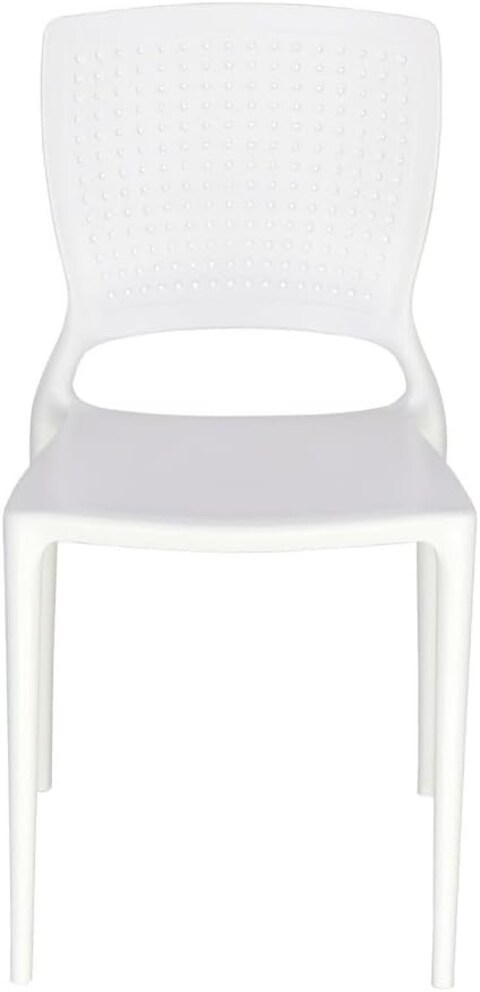 Tramontina Since 1911, Made In Brazil Safira Graphite Polypropylene And Fiberglass Chair With Armrests