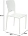 Tramontina Since 1911, Made In Brazil Safira White Polypropylene And Fiberglass Chair