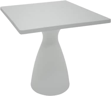 Tramontina Since 1911, Made In Brazil Flut White Polyethylene Square Table