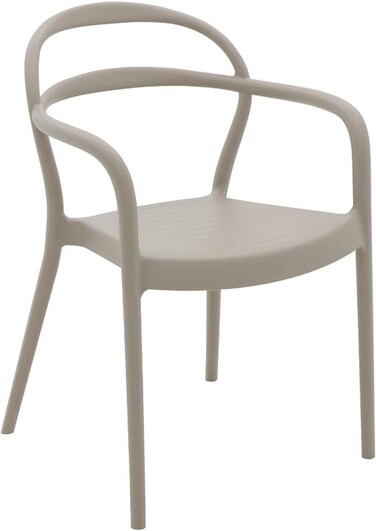Tramontina Since 1911, Made In Brazil Sissi Beige Polypropylene And Fiberglass Chair