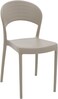 Tramontina Since 1911, Made In Brazil Sissi Beige Polypropylene And Fiberglass Chair With Closed Backrest