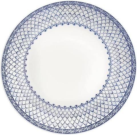 Tramontina Since 1911, Made In Brazil Umeko 22Cm Decorated Porcelain Deep Plate