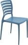 Tramontina Since 1911, Made In Brazil Sofia Blue Polypropylene And Fiberglass Horizontal Slat Chair