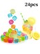 Pack Of 24 Reusable Ice Cube Mould Multicolour