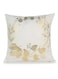 Cushion Covers 18x18 inch for Home Decor Hot Stamping Sofa Cushion Pillow Cover (Floral White and Golden)
