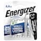 Energizer Ultimate AA Lithium Batteries 1.5V (91BP)  Pack of 4