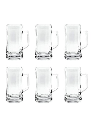 Pack Of 6 Munich Beer Mug Clear