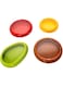 BuleVina Avocado Saver, Onion Storage, Half Cut Fruit Containers - Reusable Kitchen Gadgets for Fridge - Food Huggers for Cheese Vegetable Tomato Holder Lemon Fresh Stretch Pods Keeper (4 pieces)