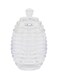Hoora Honey Jar With Spoon Clear 8.5x8.5x15cm