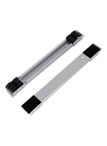Machine Base Stand Movable Multi-Functional Furniture Dolly Base For Washing Machine Dryer Refrigerator Appliance Silver 45x5cm
