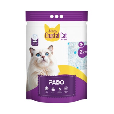Pado Silica Crystal Cat Litter 2kg With Pad Inside-Baby Powder